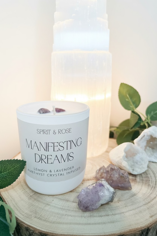 Spirit & Rose Manifesting Dreams' with crystals 